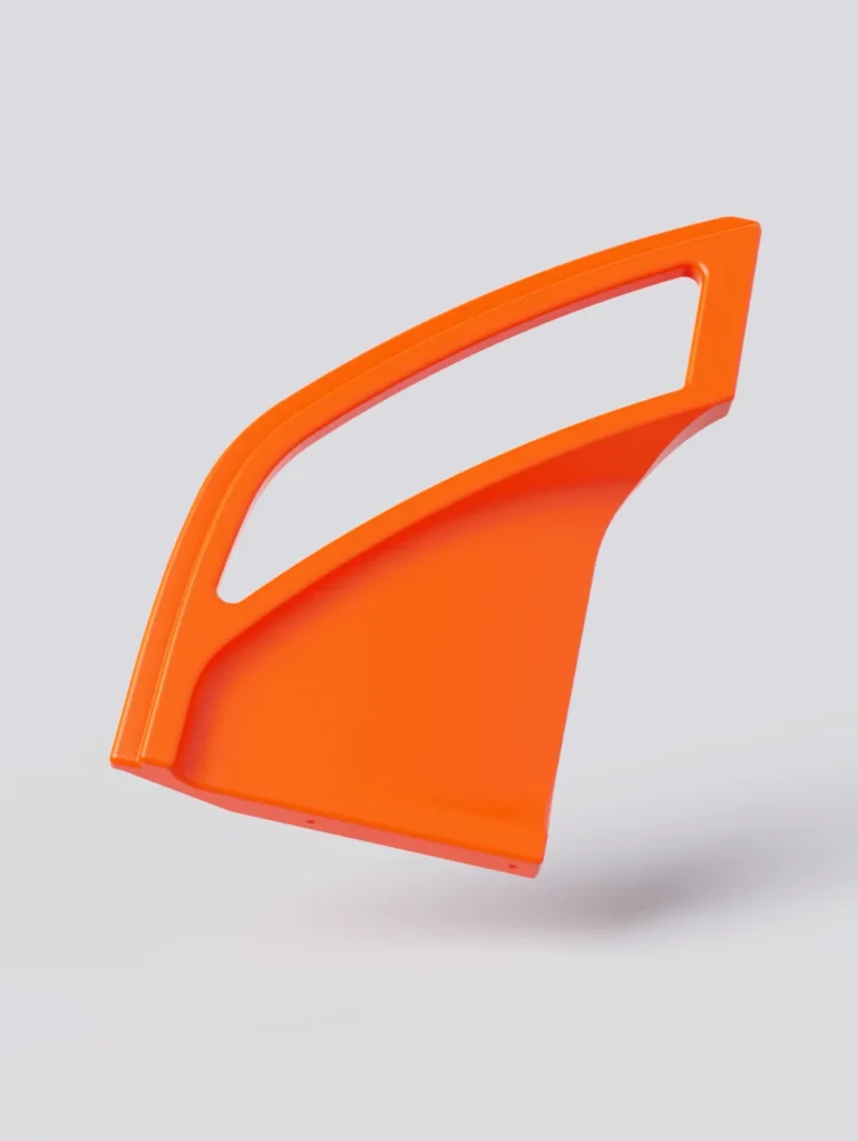 Plastic side panel - red painted